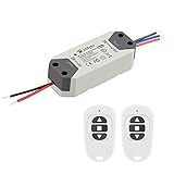 eMylo Smart Wireless RF Motor Controller Schalter RF Relaismodul AC 220V 433Mhz Motor Fernsteuerungsschalter 90V-250V für Rolltor/elektrischer Vorhang/Wasserpumpe Control Motor Vorwärts/Rückw