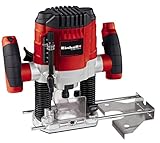 Einhell 4350470 Oberfräse TC-RO 1155 E (1100 W, Ø 6 und 8 mm, Drehzahlregelung, Parallelanschlag, Absaugadapter, inkl. Zubehör)