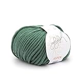 ggh Aspen - Merino Wolle Mischung - leichte und voluminöse Wolle zum Stricken oder Häkeln - Farbe 084 - Berylgrü