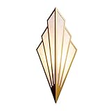 Moderne LED Wandlamp, Eisen Art Deco Wandlampenschirm E14 AC110-220V Wandleuchten Minimalistische Wandleuchte für Hallway Stairs Hotels Lights Restaurant (Mitgelieferte Wandlampen) (Copper)