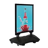 DISPLAY SALES Kundenstopper Plakatständer WindPro® DIN A1 schwarz | Gehwegaufsteller ist WATERPROOF/WASSERDICHT