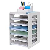 Schreibtisch-Organizer, Briefablage, Dokumentenhalter, A4-Papierablage, für Zuhause, Büro, Schule, 7 Ablag