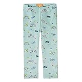 Staccato Mädchen Thermoleggings - Verschiedene Designs - super weich, gefüttert, elastisch, bequem - Schmetterling, Herzchen, Regenbogen, Größe 92/98-128/134 (104/110, Mint Regenbogen)