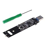 HDBD Adapterkarte Portable High Performance NVME auf USB Adapter M.2 SSD auf Typ-A Karte USB 3.1 Gen 2 Bridge Chip auf M2 SSD Key M für Windows XP/7/8/10 für MAC OS