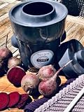 MS-Steinzeug Gärtopf 15 L steingrau + Beschwerungssteine | Gesunde Ernährung durch Fermentation mit Sauerkrauttopf | Einmachtopf zum Konservieren | Ideal für Vegetarier & Veganer | Inkl. Rezep