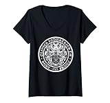 Damen Olivier Industries registred Brand Logo Outfit Promo T-Shirt mit V
