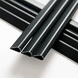 Naimorui 30 Stück Befestigungsclips Klemmschienen für PVC Sichtschutzfolie Sichtschutzstreifen - 30 Stück/Pack,
