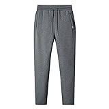 WDEFGHKK Sherpa Gefütterte Jogginghosen Herren Warm Gefütterte Sportliche Jogginghose Jogger Fleecehose Winter Warme Outdoor Lässig Trainingshose H