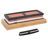 CUTULAMO Schärfstein, Messerschärfer Exquisite Technology Essential Doppeltes rutschfestes Schleifstein-Set auf Silikonbasis für Z