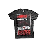 DEXTER Offizielles Lizenzprodukt Signs T-Shirt (Schwarz), X-Larg