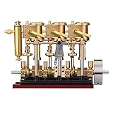 PROTOY Dampfmaschine LS3-13S, Hubkolben Dampfmaschine Dreizylinder Steam Engine 80-120 cm(ohne Kessel), Engine für Modellschiff - Fertig