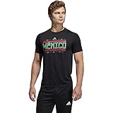 adidas 2020-21 Mexico Creator Box Logo Tee (Black-Pink-Green, Large)