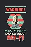 WARNING MAY START TALKING ABOUT SCI-FI: Address Book and Password Keeper Address Book Alphabetical Tabs (6x9 inches) with 120 pages in the Space Science Fiction Day Desig