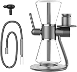 ILYF 13'Metallschwerpunkthaare - 360 rotierende Hukahn Set, Hakenschläger - modern einzigartige Formglasmaterial Big Shisha mit Hukahnschüssel für Häuser, Bars, Clubs, Partys (Color : C)