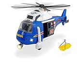 Dickie 203308356 Toys Spielzeughelikopter mit batteriebetriebenen Drehpropeller, Helikopter mit beweglicher Seilwinde, inkl. Trage, Licht & Sound, Batterien enthalten, 41 cm, ab 3 J