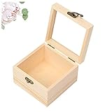 Ring Box Holz Box für Geschenk Schmuck Lagerung 12*12C