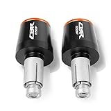 Geeignet für Honda CBR650F CB650F 2014 2015 2016 2017 2018 Motorradgriff setzt den Endstecker Zubehör Griffgriff (Color : Orange, Size : 20mm)