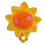 Bieco Musikspieluhr Sonne, Ø 27 cm | Baby Spieluhr | Einschlafhilfe Babys | Baby Musik | Spieluhr Baby | Baby Schlaf | Kuscheltiere für Babys | Einschlafhilfe Kinder | Baby Spielzeug ab 0 M