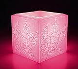 Blumenkerze Box | Rose kerze Box | pflanze kerze Box | Sultan Kerzen | Rose candle Box | 3D Kerze | Handmade in Germany | handgegossen Kerze (Violett)