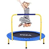 HEKA Mini-Trampolin für Kinder, 91,4 cm, Kinder-Trampolin mit Griff, gepolsterte Sicherheits-Abdeckung, faltbar, kleines Trampolin, Übungssprung für Kleinkinder, drinnen und drauß