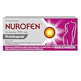 Nurofen Immedia Weichkapseln bei Regelschmerzen ab 6 Jahren 200mg, 10 St. Tab