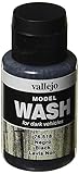 Vallejo Model Color Waschfarbe, 35 ml, Schw