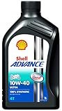 Shell 550053785 Advance 4T Ultra 10W40 (SM/MA2), Silber, Einheitsgröß