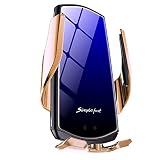 tellaLuna Auto Telefon Halter mit BelüFtung Clip Drehbarer Telefon Halter Robust und Langlebig für Alle 4,7 Bis 6,5 Zoll Smartphones (Golden)