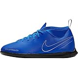 Nike Unisex-Kinder Jr. Phantom Vision Club Dynamic Fit IC Fußballschuhe, Blau (Racer Blue/Black-Metallic Silv 400), 28 EU