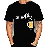 T-Shirt Herren Sommer Regular Fit Rundhals Tops Herren Komfortabel Schweiß Absorbieren T-Shirt Herren Mode Lässig Work All-Match Shirt Herren Drucken Kurzarm Shirt H