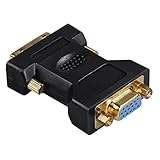 Hama DVI - VGA -Adapter, DVI-Stecker - VGA-Kupplung, vergoldet, g