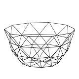 GoMDSA Obstkorb aus Metalldraht für die Arbeitsplatte, Obstschale, Korb, Ständer für Küche, Tisch, Hauptdekoration, Metall-Obstkorb, Schüssel für Bananen, frisches Gemüse, Buffet, E