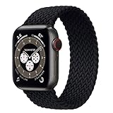 gujiu Dehnbare Schleifenband for Apple-Uhrenarmbänder 38mm 40mm 42mm 44mm, Nylon Stretch Geflochtene Sport Elastics Weave Frauen Männer Armband Kompatibel for iWatch SE. Serie 6 5 4 3 2 1