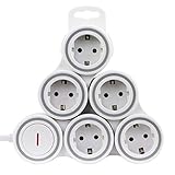 REV 0015520115 SupraFlex, Steckdosenleiste flexibel 5-fach, 1,4m, w