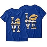 Valentinstag Tshirt Damen sexy Sommer Coole t-Shirts Damen Bluse Damen Baumwolle Oversize Pullover Damen Baumwolle Long Hoodie top Sommer Strickkleid Damen Winter damenblusen F