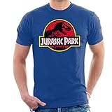 Jurassic Park Classic Yellow Outline Logo Men's T-S
