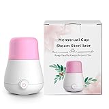 Sterilisator für Menstruationstassen | Menstruationstassenreiniger für alle Menstruationstassen | Menstruationstassen Anti-Verbrühungs-Ein-Knopf-Steuerung Menstruationstassen-Reiniger (die T