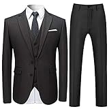 Allthemen Anzug Herren Anzug 3 Teilig Slim Fit Herrenanzug Hochzeit Anzüge Herren Modern Sakko für B