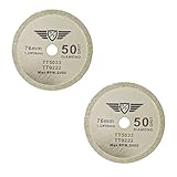 2 x Topstools CS76D_2A 76mm 10mm Loch Diamantwerkzeug Sägeblätter Kompatibel mit Worx WX424 WA5033 RW9228 310 HandyC
