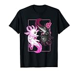 Axolotl Yin Yang Plüschtier Kirschblüte für Mädchen und Jungen T-S