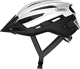 ABUS TrailPaver Mountainbike-Helm - Leichter Fahrradhelm für den Geländeeinsatz - für Damen und Herren - 87903 - Schwarz/Weiß, Größe M