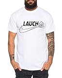Lauch Herren T-Shirt Cooles lustiges Fun-Shirt, Größe:L, Farbe:Weiß