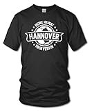 shirtloge - Hannover - Meine Heimat, Mein Verein - Fan T-Shirt - Schwarz - Größe XXL