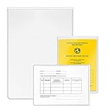 Hülle DIN A6 Schutzhülle 148 x 105 mm [1 Stück] Ausweishülle Impfbescheinigung für alten Impfpass Impfnachweis Impfbescheinigung