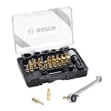 Bosch 2607017459 Zubehörset für Akkuschrauber, schwarz/gold, O