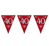 Folat XXL Wimpel-Girlande Edler 40. Geburtstag 10