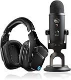 Logitech G935 Kabelloses Gaming-Kopfhörer + Blue Microphones Yeti USB-Mik