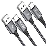USB Typ C Kabel, [2Stück 2M] Nylon Type C Ladekabel Fast Charge Sync USB C Schnellladekabel für Samsung Galaxy S10/ S9/ S8 Plus Note 9 8, Huawei P20 Mate20, Google Pixel, Sony Xperia XZ