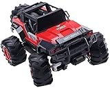 2,4 GHz Funkfernbedienung Bigfoot Monster Truck Fernbedienung Auto Spielzeug High Speed ​​Fernbedienung Auto All Terrain Offroad Hill Climber Elektrisches Racing Spielzeug Junge Geschenk (Größe: 1 Akk