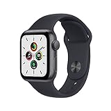 2021 Apple Watch SE (GPS, 40mm) - Aluminiumgehäuse Space Grau, Sportarmband Mitternacht - Reg
